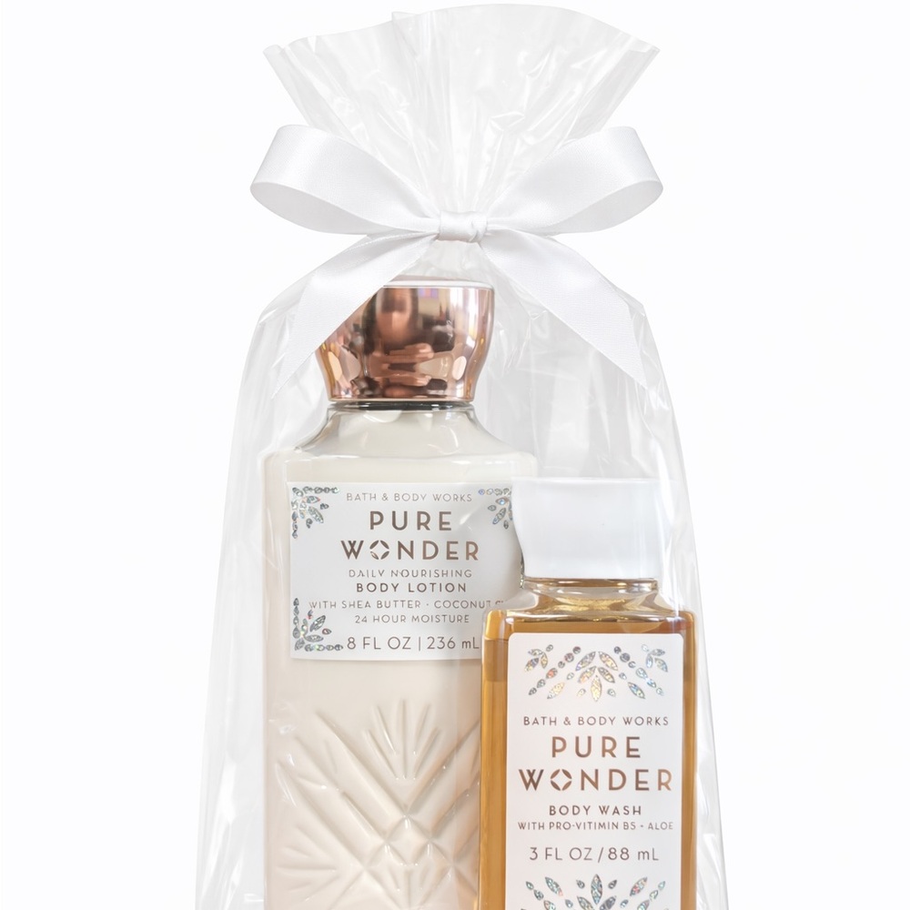 Bath & Body Works Pure Wonder Body Wash Set - Body Lotion & Body Wash
